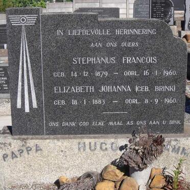 HUGO Stephanus Francois 1879-1960 &amp; Elizabeth Johanna BRINK 1883-1960