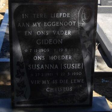 HUGO Gideon 1909-1988 &amp; Susanna 1911-1990
