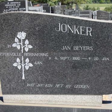 JONKER Jan Beyers 1920-1973