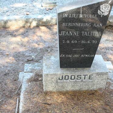 JOOSTE Jeanne Talitha 1969-1970