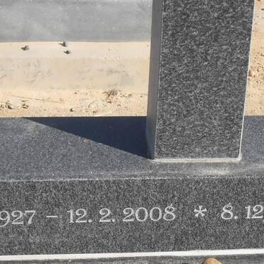 KEYTER M.C. 1927-2008 :: KEYTER S.S. 1927-2009