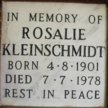 KLEINSCHMIDT Rosalie 1901-1978
