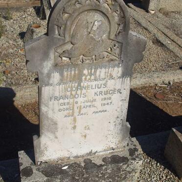 KRUGER Cornelius Francois 1916-1947