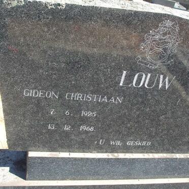 LOUW Gideon Christiaan 1925-1968