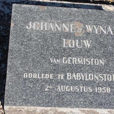 LOUW Johannes Wynand -1950