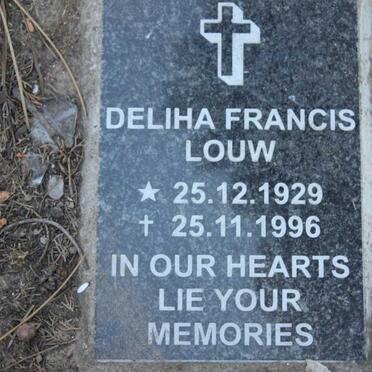 LOUW Deliha Francis 1929-1996