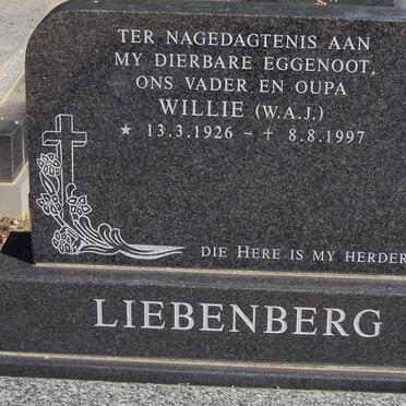 LIEBENBERG W.A.J. 1926-1997