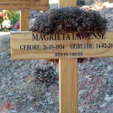 LAWENSE Magrieta 1934-2010