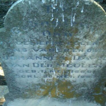 MEULEN Johannes Dawid, van der 1866-1953