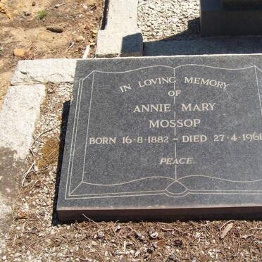 MOSSOP Annie Mary 1882-1961