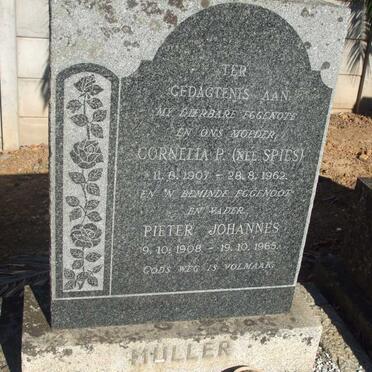 MULLER Pieter Johannes 1908-1965 & Cornelia P. SPIES 1907-1962