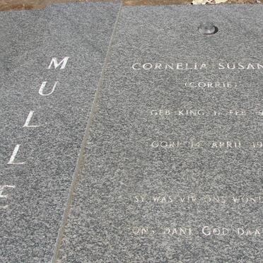 MULLER Cornelia Susanna nee KING 1919-19??