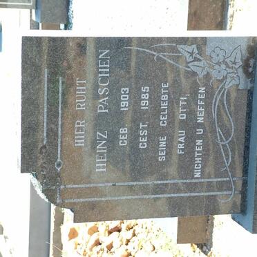 PASCHEN Heinz 1903-1985