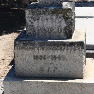 PAOLO Seccia 1908-1945