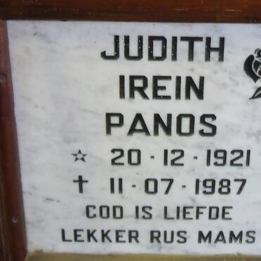 PANOS Judith Irein 1921-1987