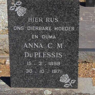 PLESSIS Anna C.M., du 1899-1971