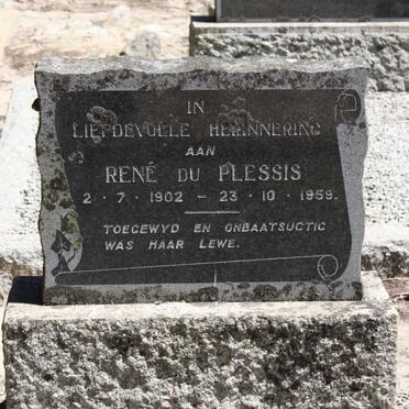 PLESSIS Rene, du 1902-1959