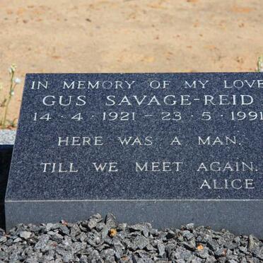 REID Gus, Savage 1921-1991