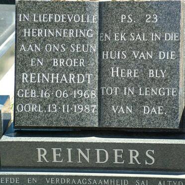 REINDERS Reinhardt 1968-1987