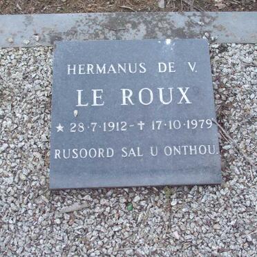ROUX Hermanus De V., le 1912-1979