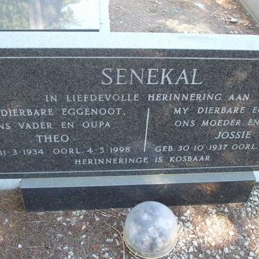 SENEKAL Theo 1934-1998 & Jossie 1937-1989
