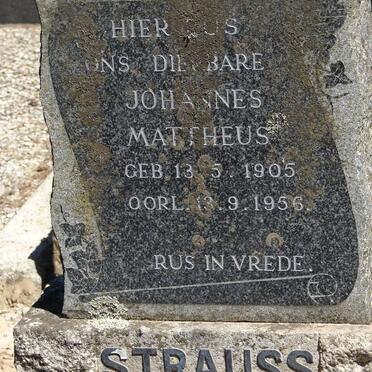 STRAUSS Johannes Mattheus 1905-1956