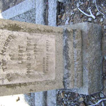 TOIT Albert John, du 1884-1934