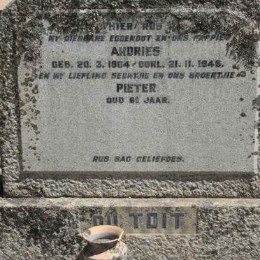 TOIT Andries, du 1904-1945 :: DU TOIT Pieter