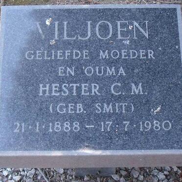 VILJOEN Hester C.M. nee SMIT 1888-1980