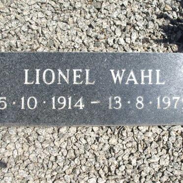 WAHL Lionel 1914-1979 & Cornelia Aletta BESTBIER 1920-1999
