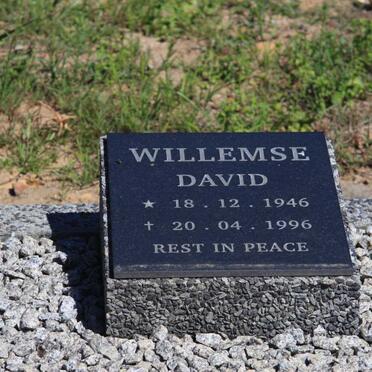 WILLEMSE David 1946-1996