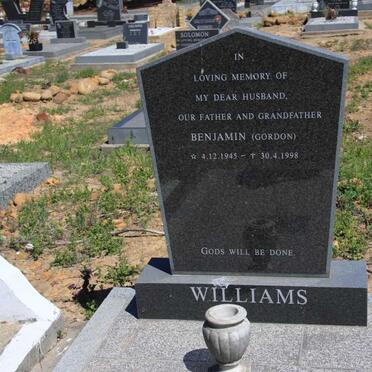 WILLIAMS Benjamin 1945-1998
