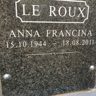 ROUX Anna Francina, le 1944-2011