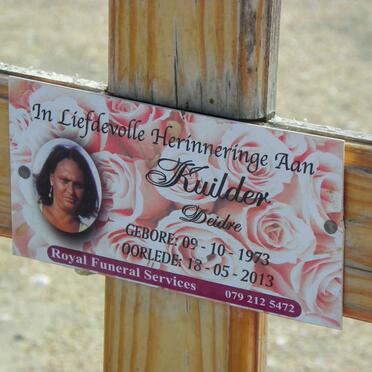 KUILDER Deidre 1973-2013