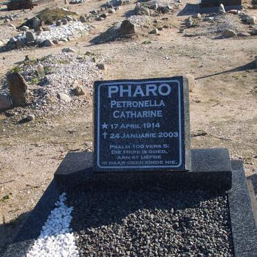 PHARO Petronella Catharine 1914-2003