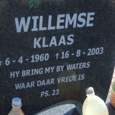 WILLEMSE Klaas 1960-2003