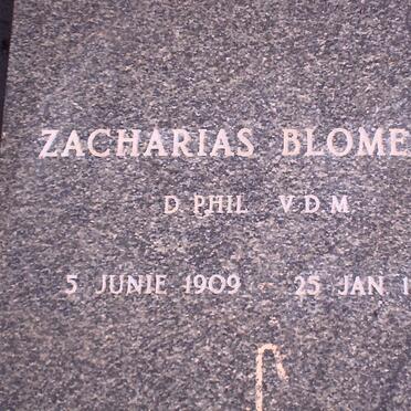 BLOMERUS Zacharias 1909-1988