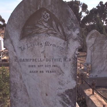 CAMPBELL-DUTHIE R. -1911