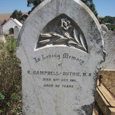 DUTHIE M.B., Campbell -1911