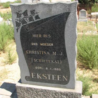 EKSTEEN Christina M.J. nee SCHIETEKAT  -1903