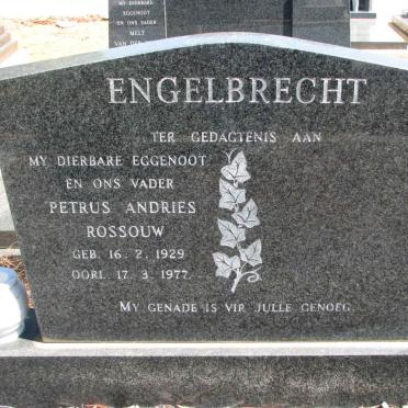 ENGELBRECHT Petrus Andries Rossouw 1929-1977