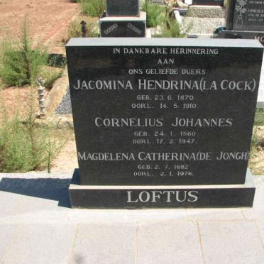 LOFTUS :: LA COCK :: DE JONGH