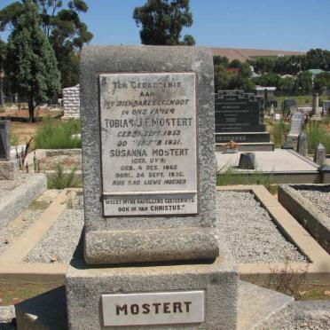 MOSTERT Tobias J. F. 1953-1931 &amp; Susanna UYS 1862-1936