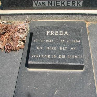 NIEKERK Freda, van 1937-1984