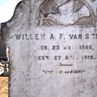 SCHOOR Willem A.F., van 1866-1919