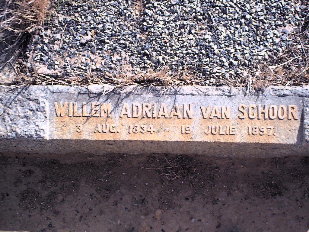SCHOOR Willem Adriaan, van 1834-1897