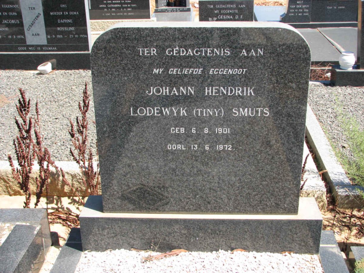 SMUTS Johann Hendrik Lodewyk 1901-1972