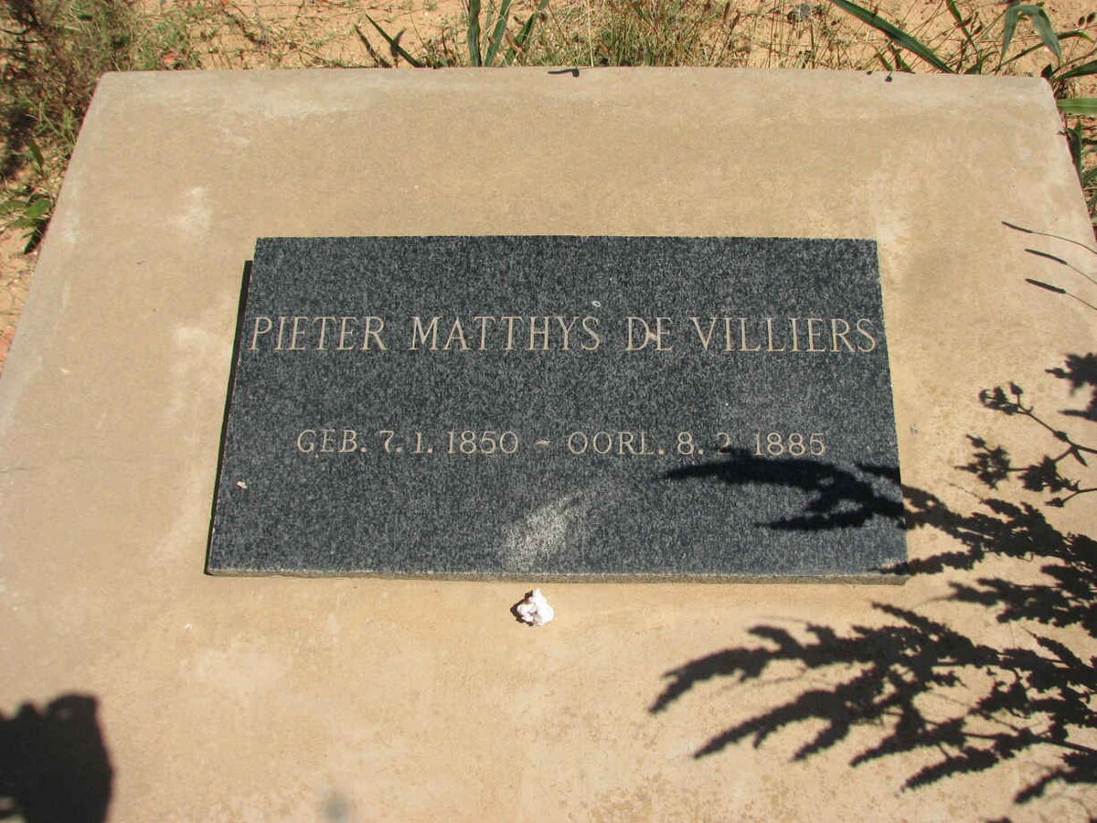 VILLIERS Pieter Matthys, de 1850-1885