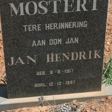 MOSTERT Jan Hendrik 1917-1997