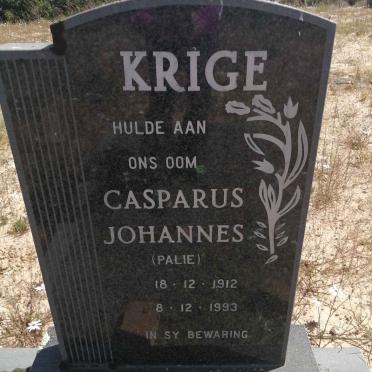 KRIGE Casparus Johannes 1912-1993